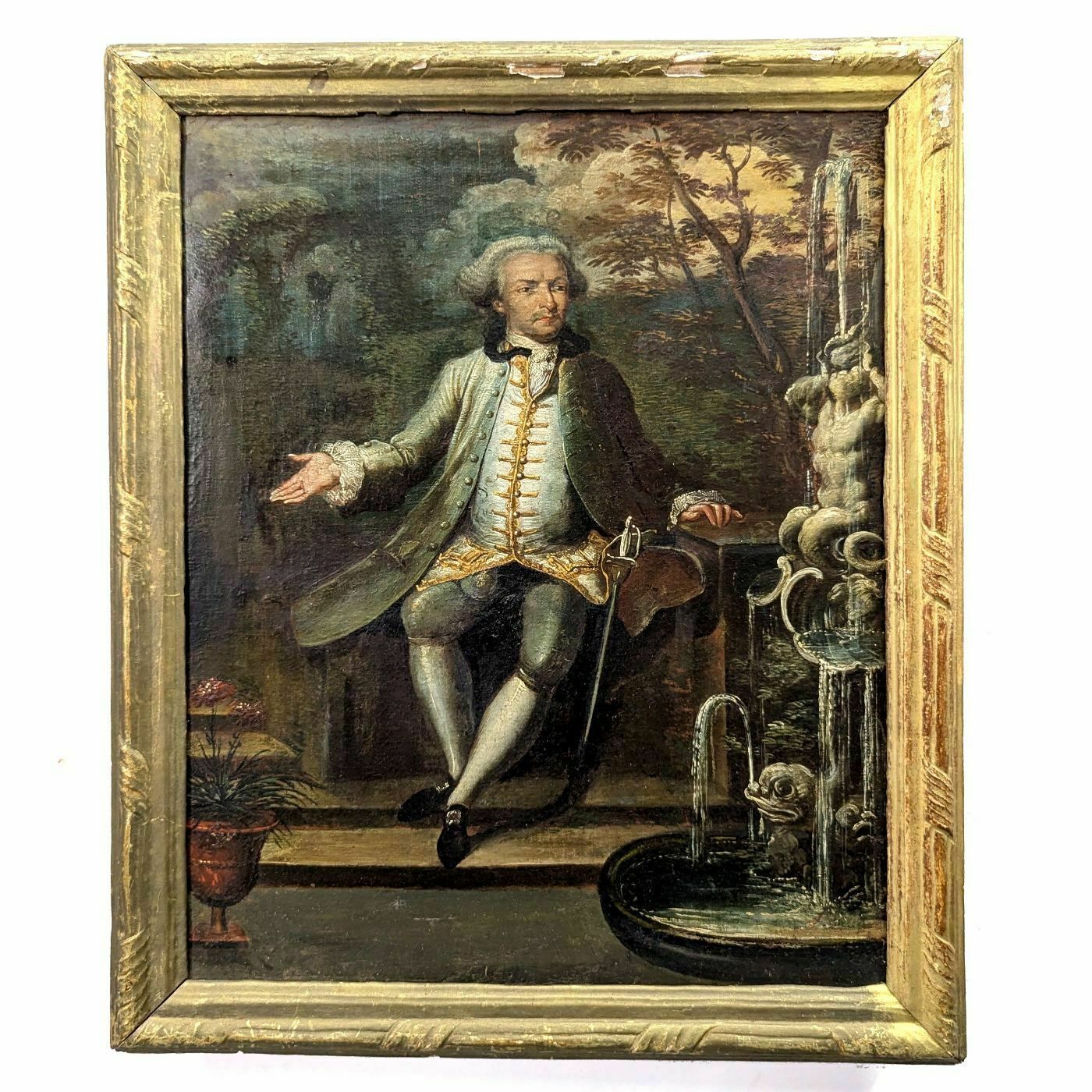 Portrait Of A Man In Arms, 18th Century