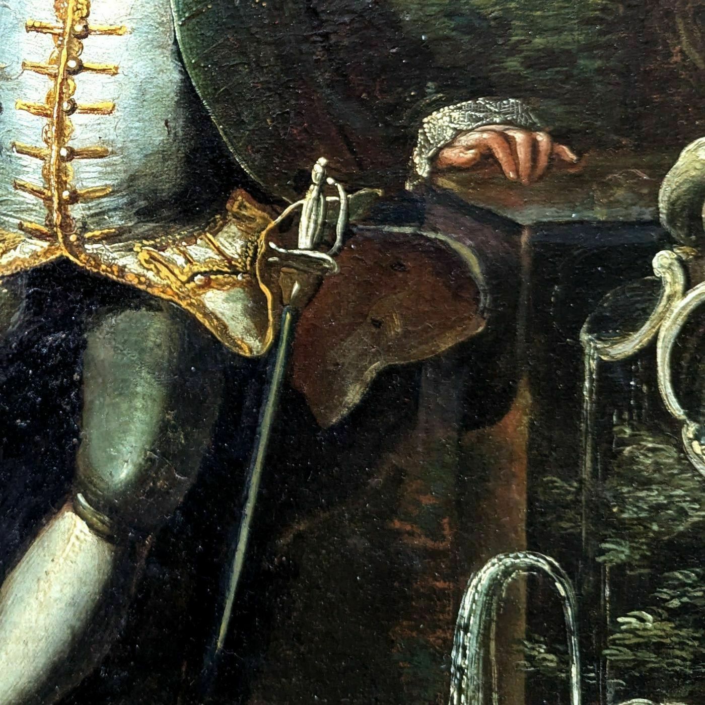 Portrait Of A Man In Arms, 18th Century photo vinterior