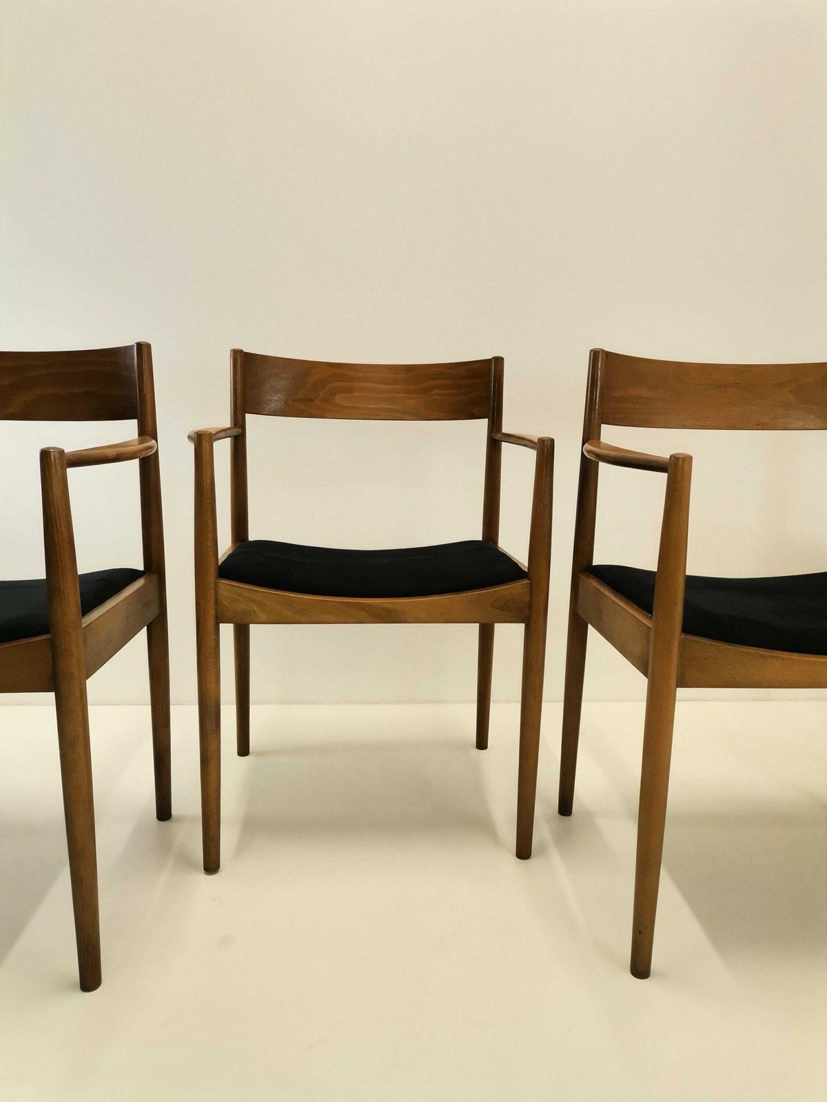 Set Of 4 Modern Dining Chairs / Danish Design Dining Chair Set / Mid Century Desk Chair photo Furniture