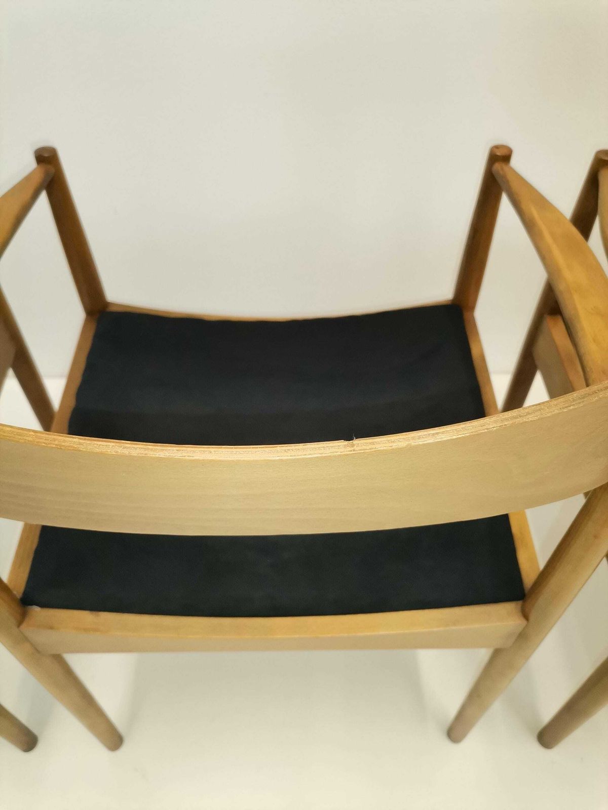 photo furniture Set Of 4 Modern Dining Chairs / Danish Design Dining Chair Set / Mid Century Desk Chair