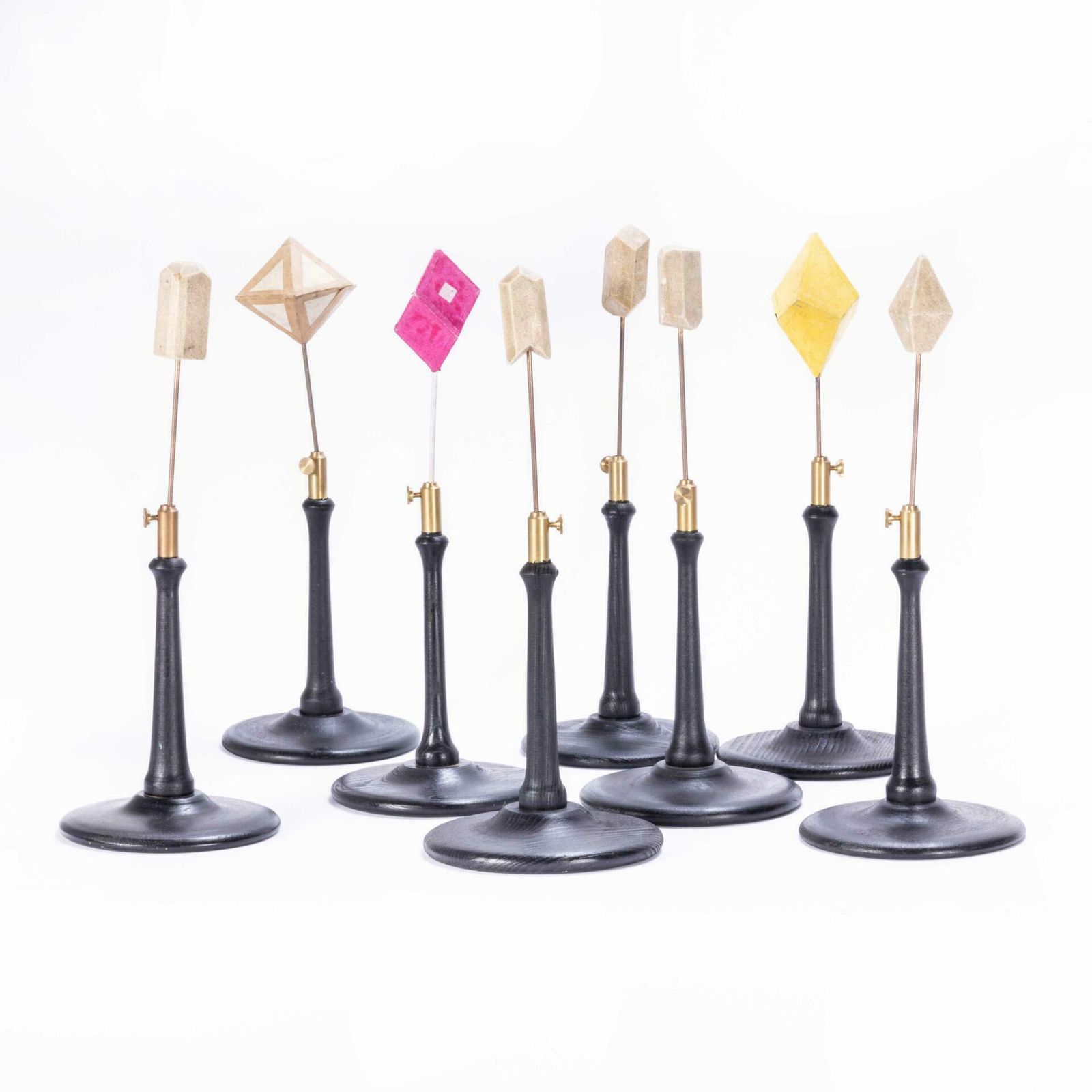 19th Century French University Teaching Shapes – Collection Of Eight