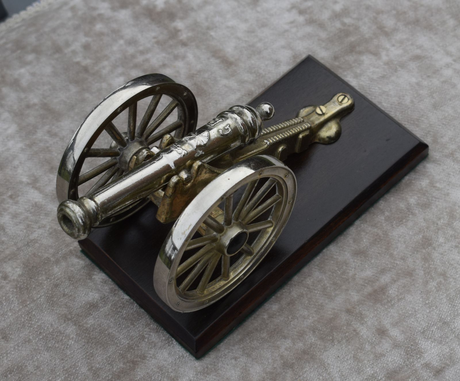 Model Of Cannon On Carriage, 1950s photo furniture