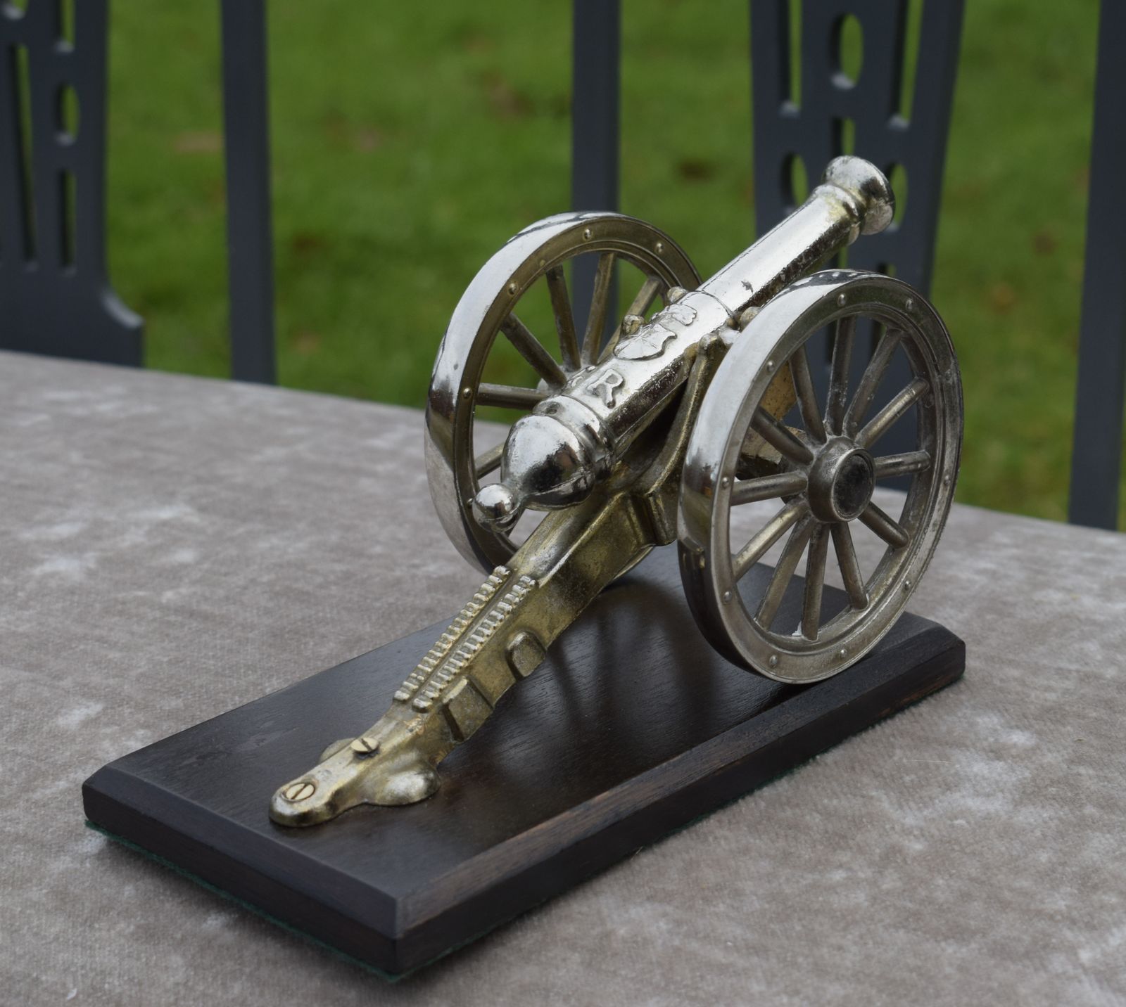 Model Of Cannon On Carriage, 1950s photo buy