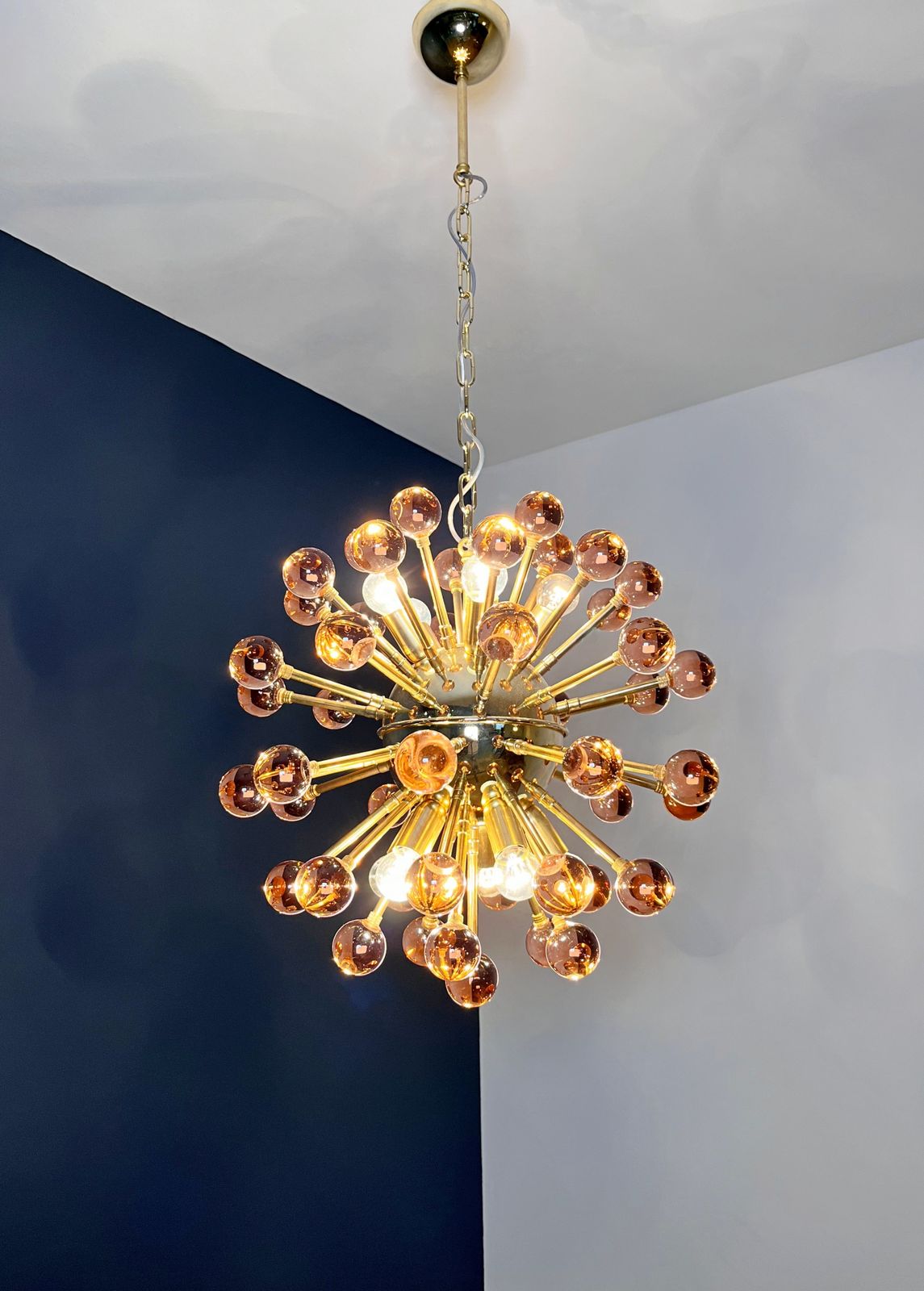 photo buy Spectacular Murano Pink Glass Sputnik Chandelier   51 Glasses