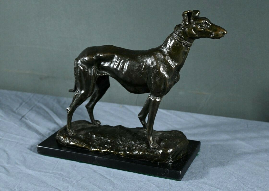 Bronze “The Greyhound”, Signed E.Frémiet – Late 19th Century photo for sale