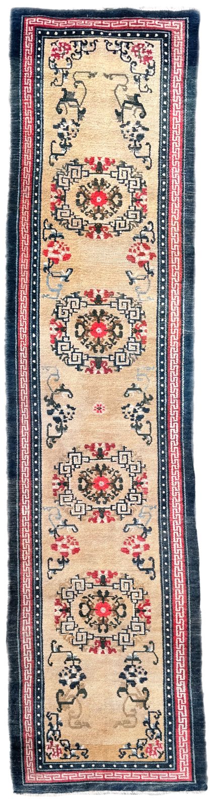 Antique Tibetan Runner 4.03m X 0.81m