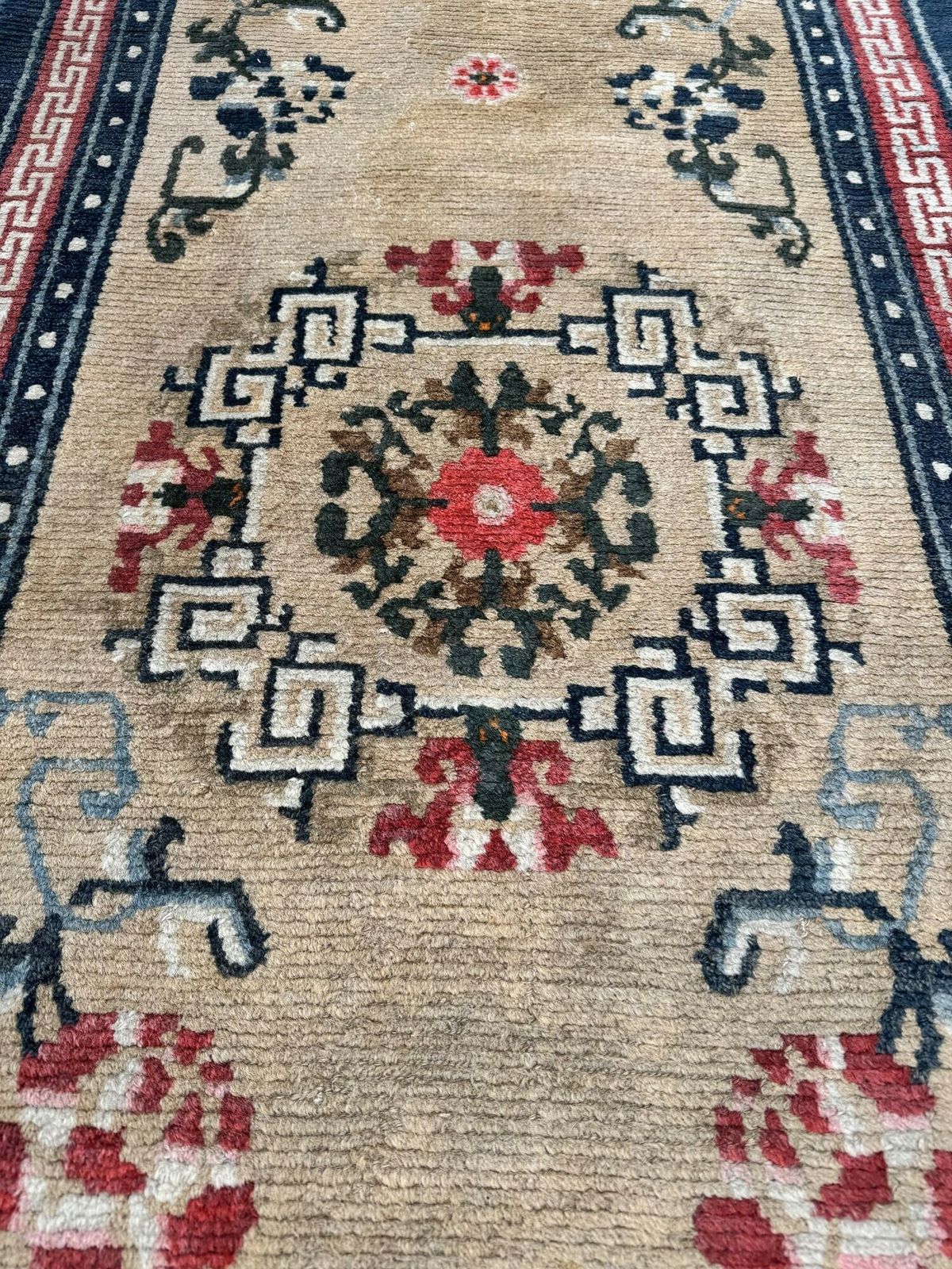 photo vinterior Antique Tibetan Runner 4.03m X 0.81m