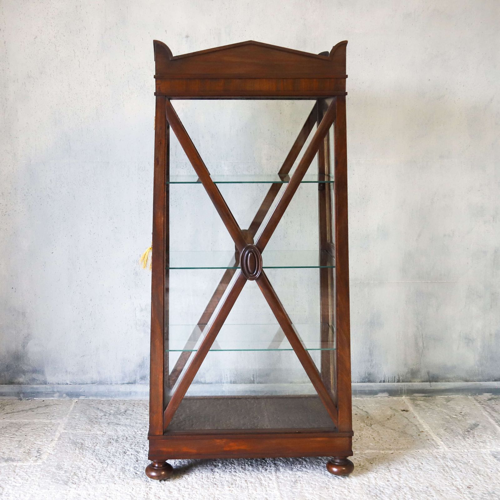 Mid Century Mahogany Display Cabinet In The William IV Style photo furniture