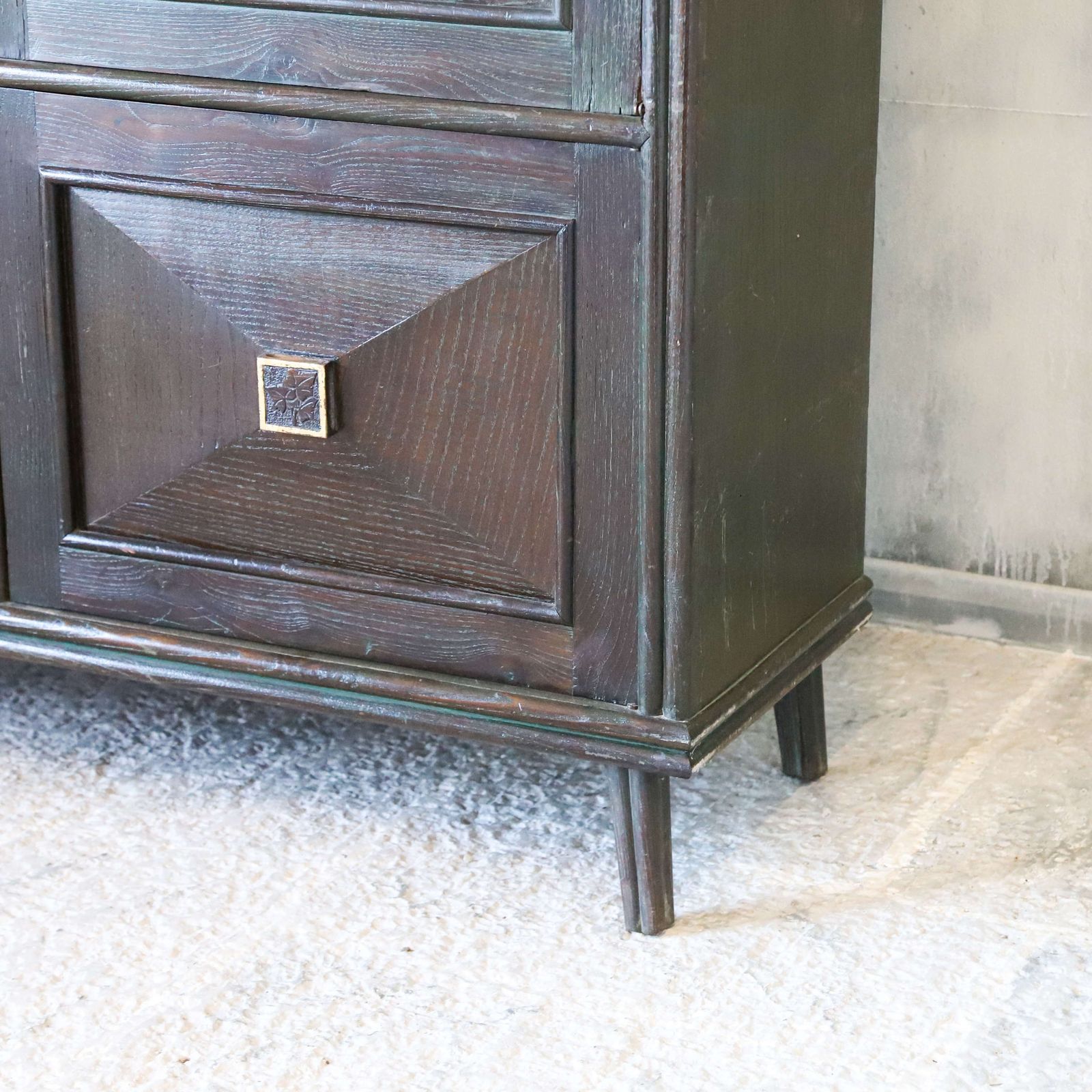 French 1940s Art Deco Style Oak Armoire photo Furniture