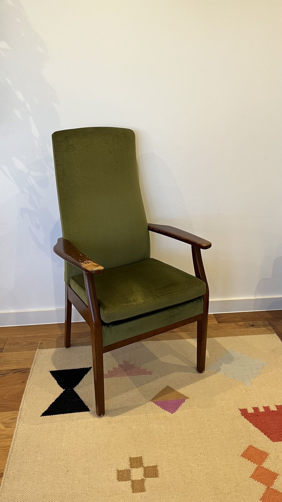 Vintage Parker Knoll Mid Century Armchair   Green Upholstery photo buy