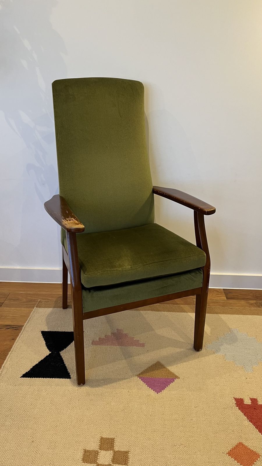 photo for sale Vintage Parker Knoll Mid Century Armchair   Green Upholstery
