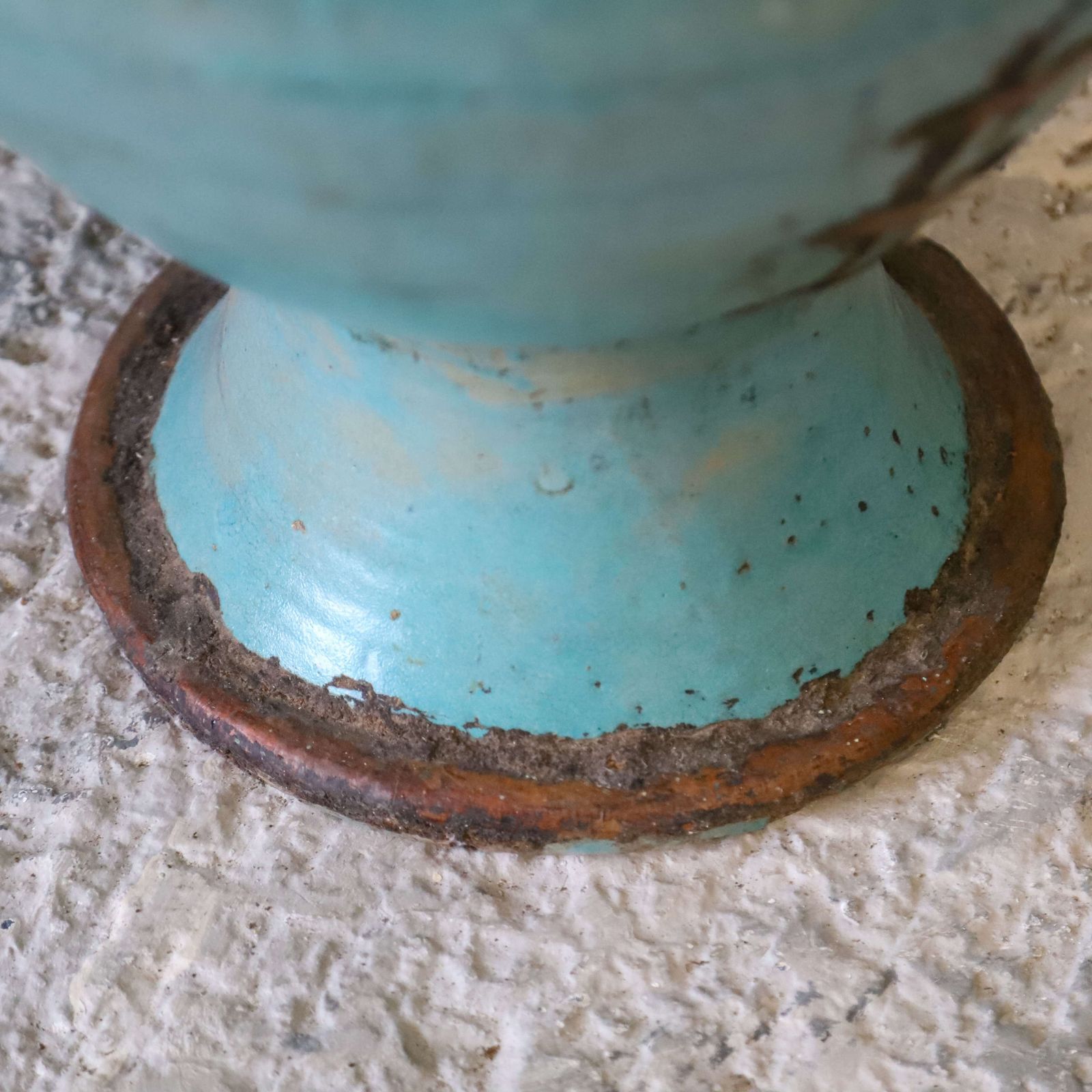 2 X French Artisan Vases With Turquoise Ceramique And Copperised Glaze photo vinterior