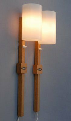 photo furniture Wall Lights By Uno & östen Kristiansson For Luxus Vittsjö, Sweden, 1960s, Set Of 2