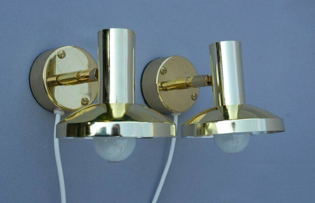 Model 295l Wall Lamps By Hans Agne Jakobsson For Hans Agne Jakobsson Ab, 1980s, Set Of 2