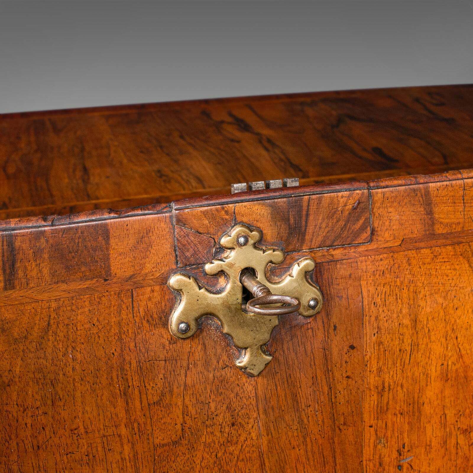 photo furniture Antique Gentleman's Bureau, English, Walnut, Writing Desk, Secretaire, Georgian