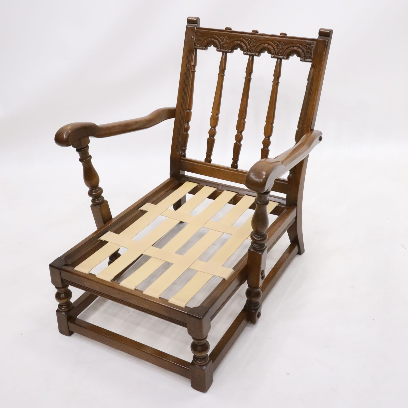 photo for sale Ercol Windsor Easy Chair Frame Model 445 1970s Newly Webbed Free Uk Delivery