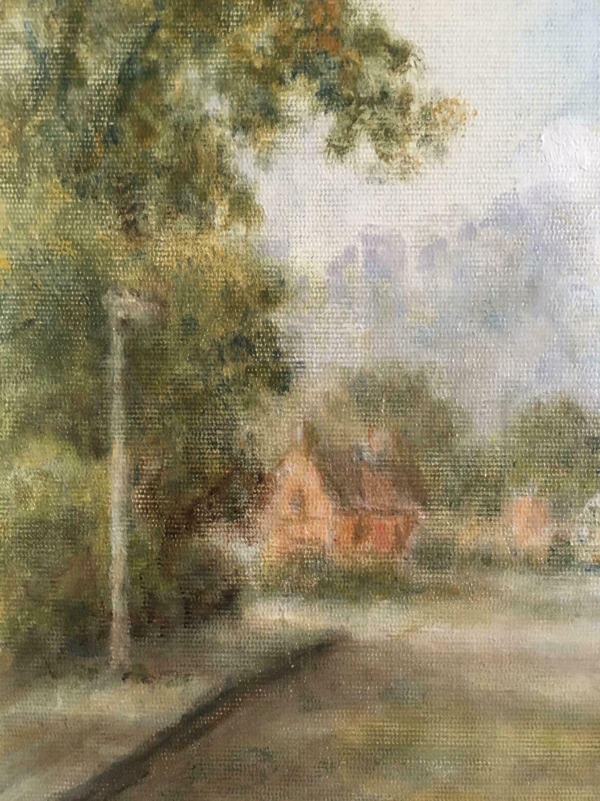 C. Desborough"Newtown Linford" Impressionist Landscape, Oil Painting, Signed2001 photo buy