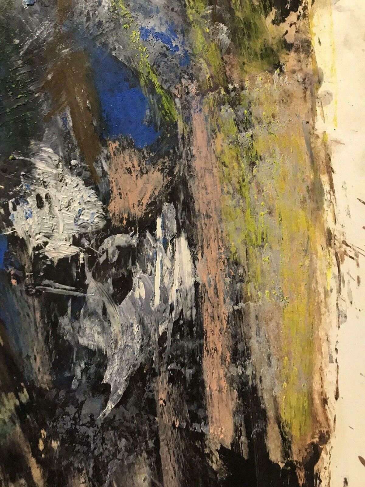 Unknown1980's French Expressionist Oil Painting   Signed & Dated   Amazing Movement20th Century photo Art