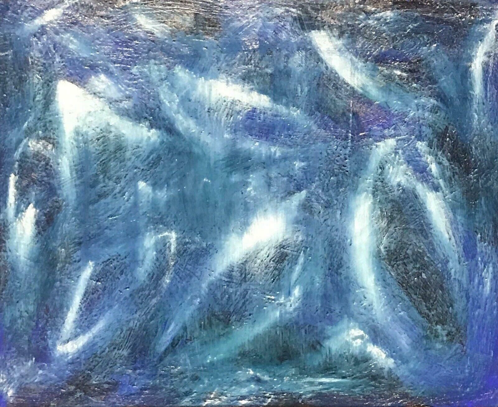 Sally Bradshawsally Bradshaw (B.1962) Contemporary Abstract British Painting   Blues & Whitesc.2017