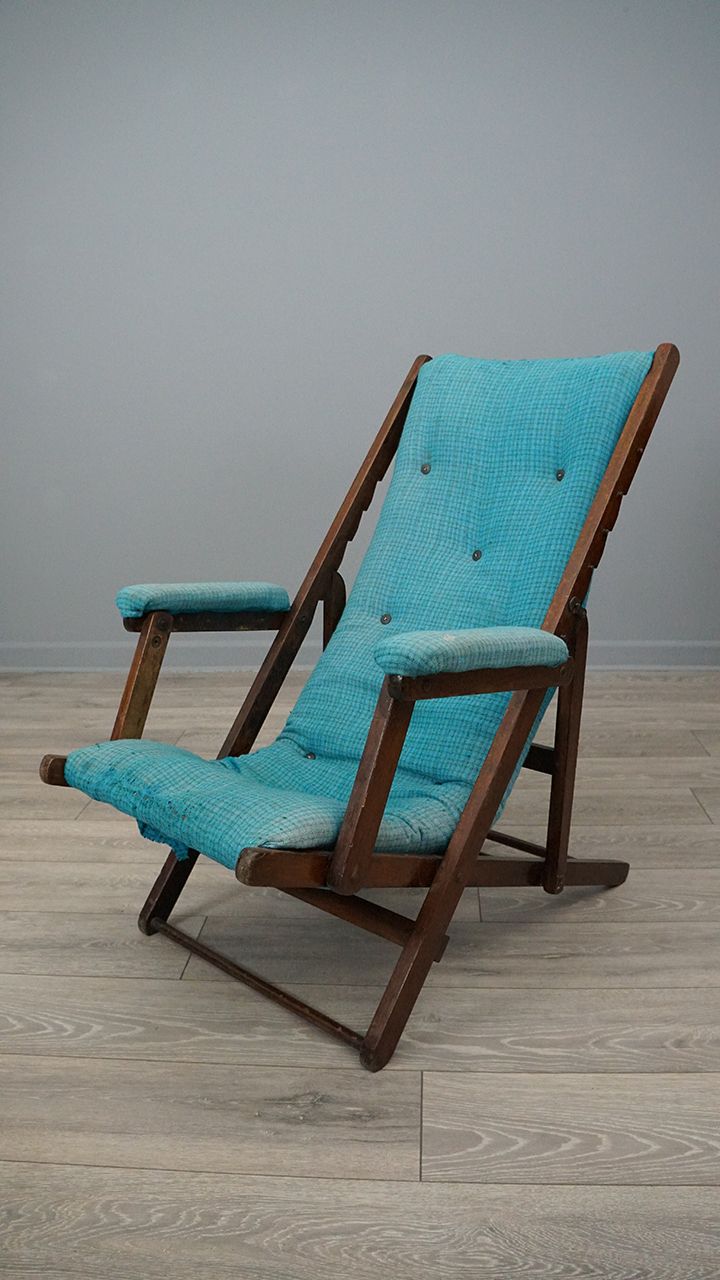 Edwardian Mahogany Steamer Chair photo furniture