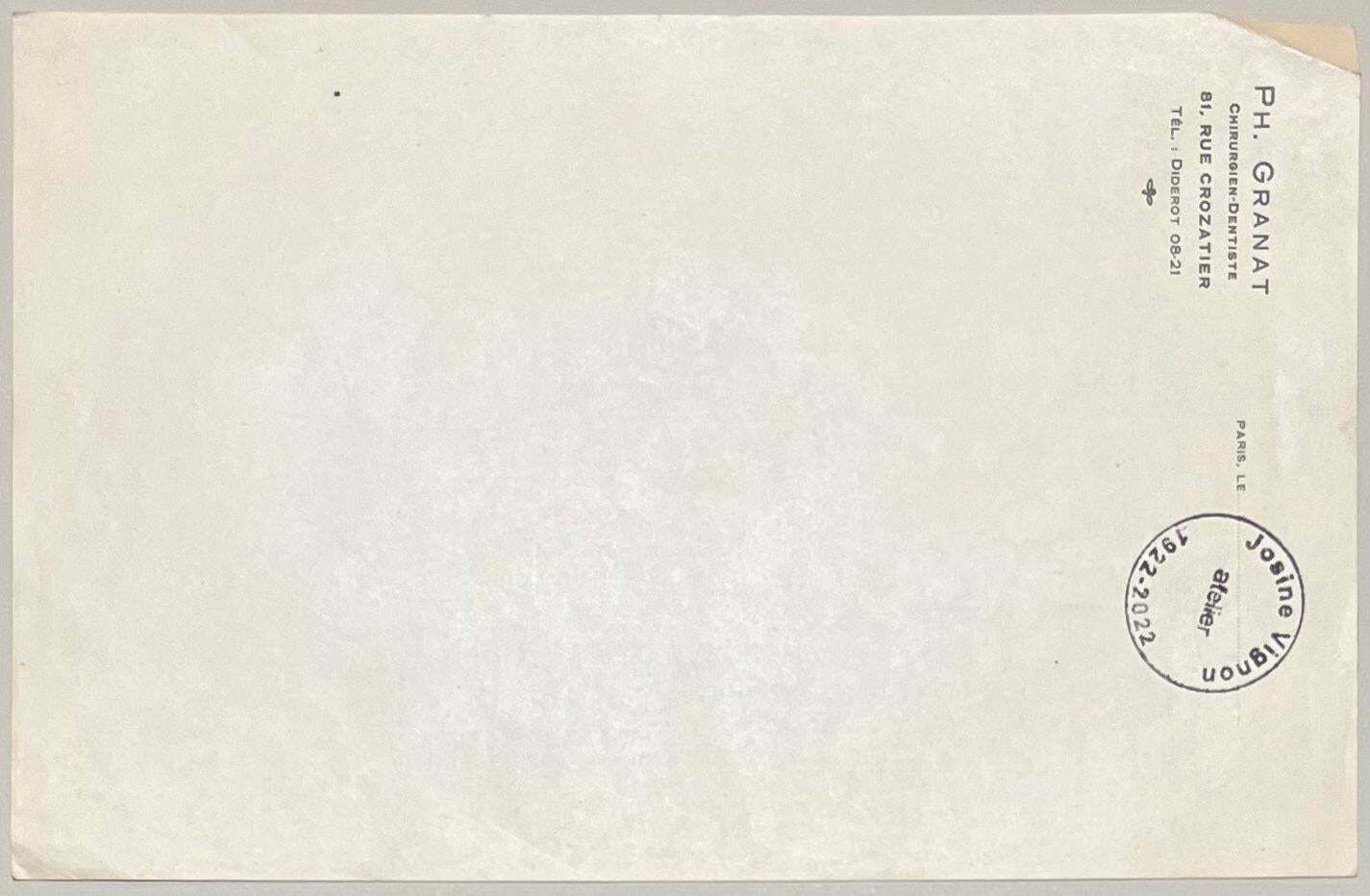 Josine Vignonmid Century French Elegant Pencil Drawing Of Three Figures In Conversation1950's photo vinterior