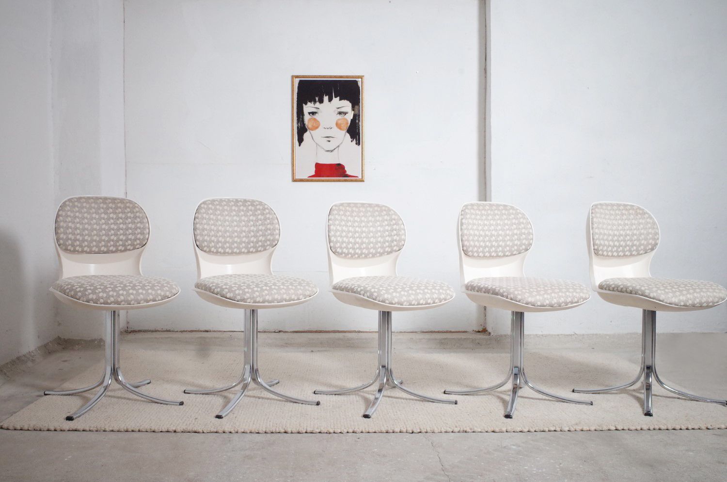 photo vinterior Stoll Giroflex Chairs And Hermann Miller Dining Table 1970s
