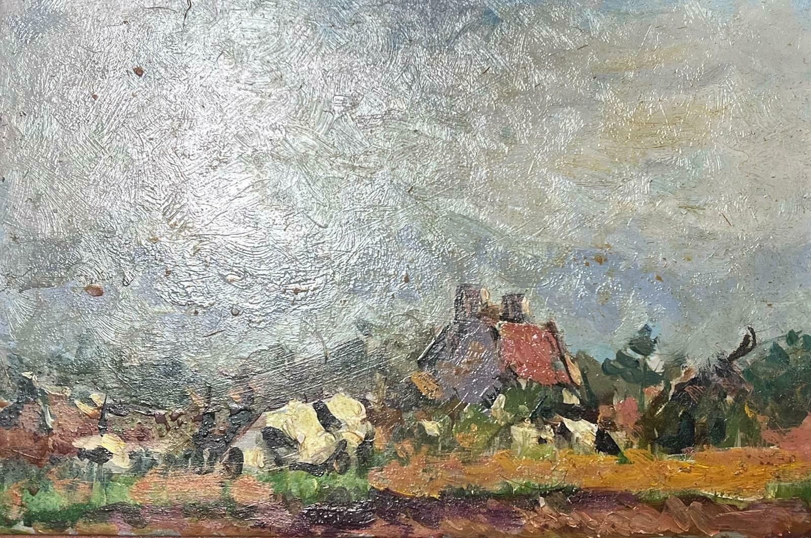 Maurice Mazeiliefrench Impressionist Oil Landscape Country House