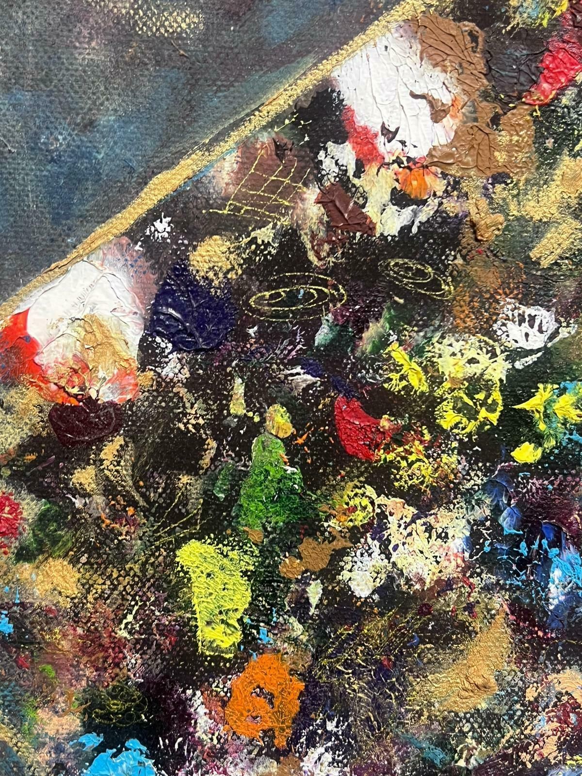 French Schoolfrench Modern Signed Oil Painting Of An Artists Palette photo 612.0