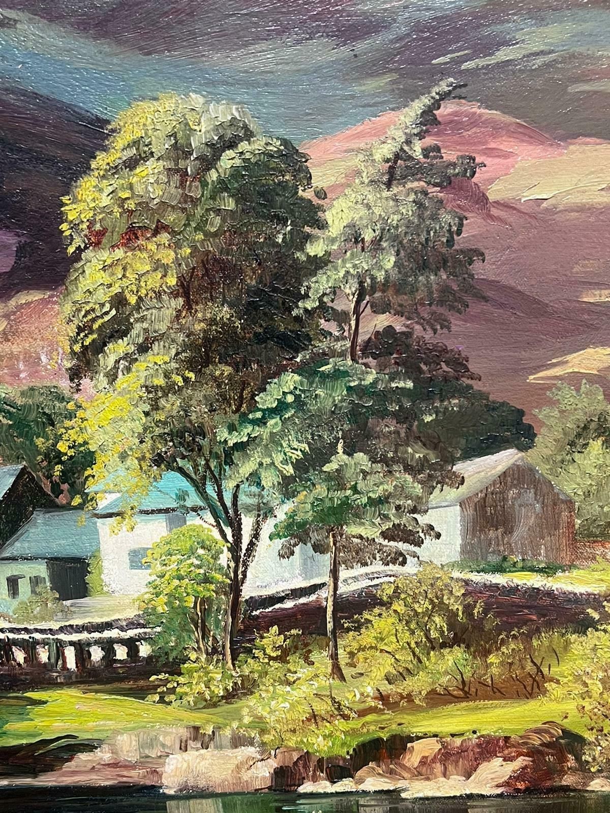 Alan. B. Charltonborrowdale English Lake District Large Signed Framed English Oil Painting photo 1020.0