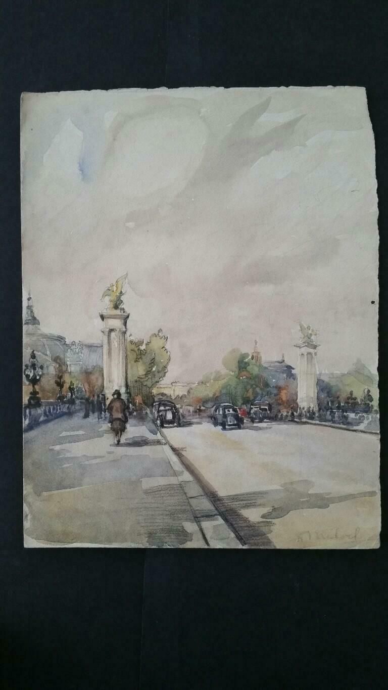 Henri Milochecole De Paris Mid 20th Century Pont Alexandre III 1940's photo furniture