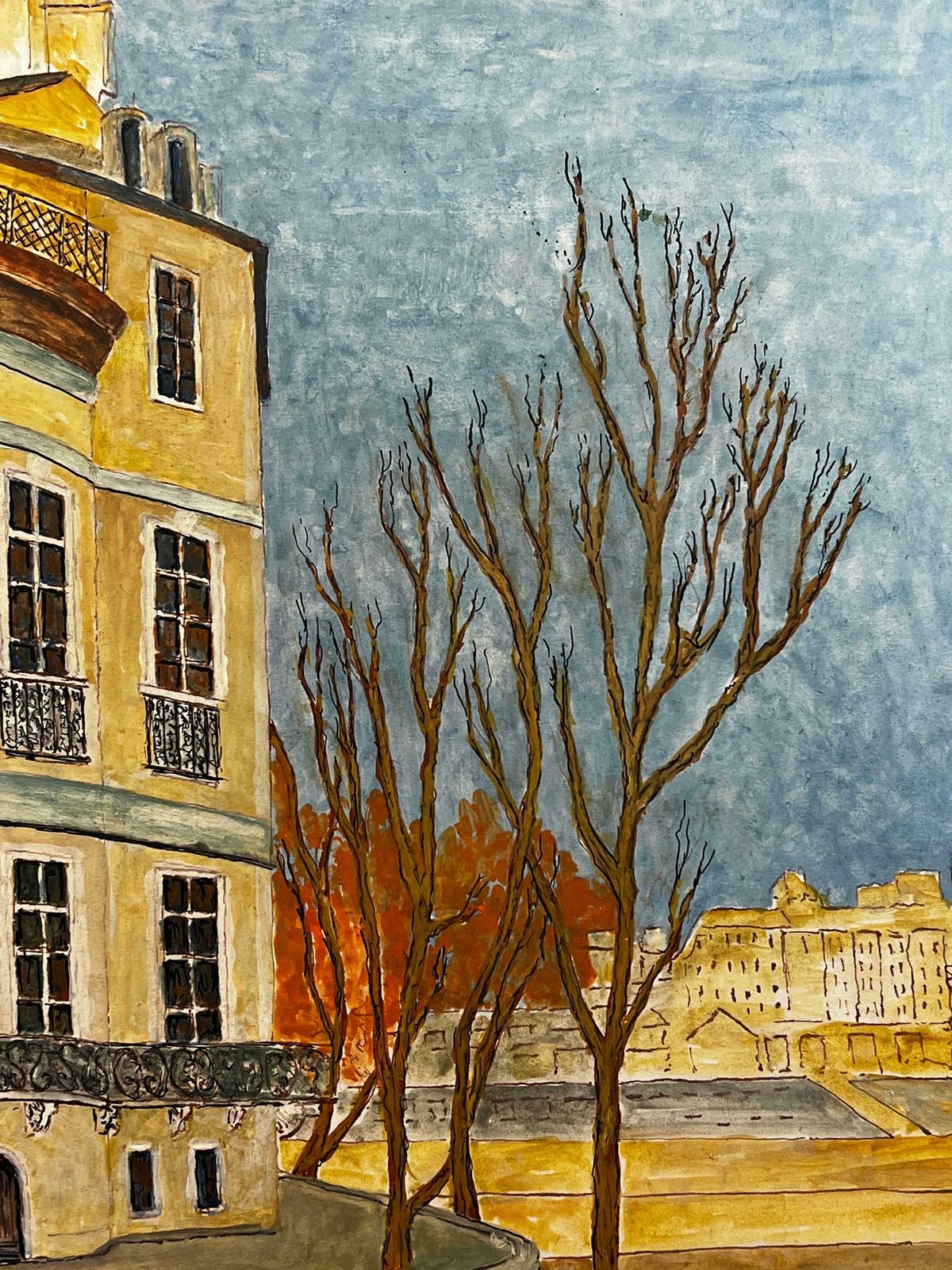 Bernard Labbe1950's Big Modernist/ Cubist Painting   Parisian Apartment 1950's photo 510.0