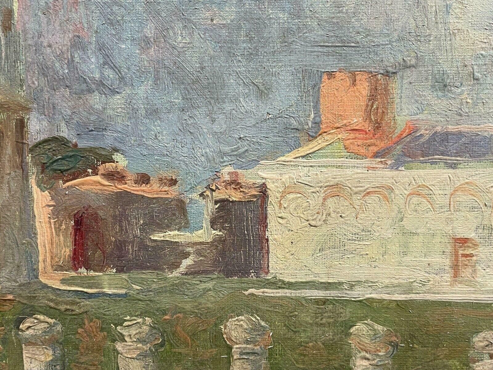 Paul Bretpaul Bret (1902 1956) Signed Impressionist Oil The Baptistry In Pisa, Italy photo 1122.0