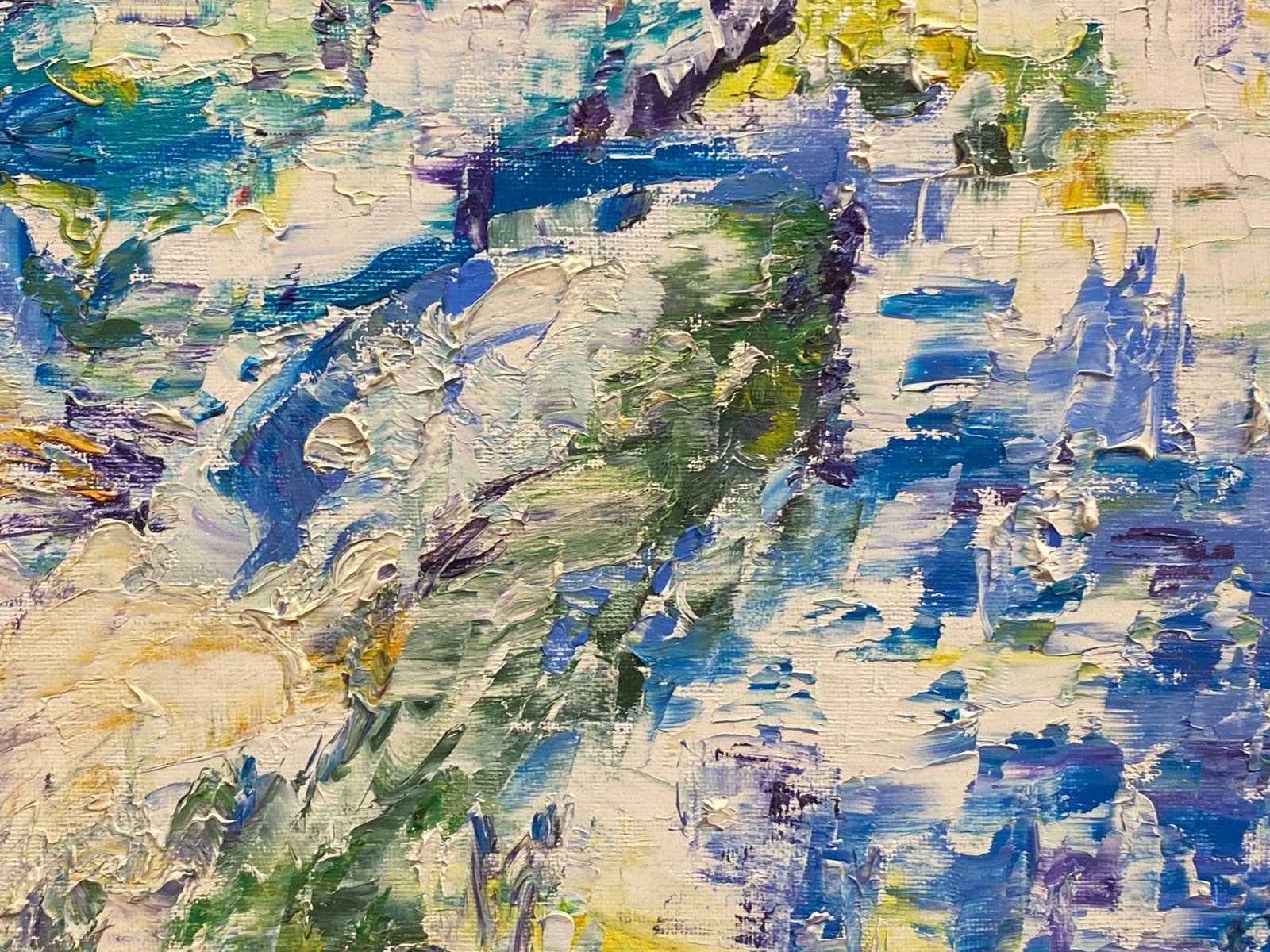 P Vilette20th Century Original French Expressionist Oil   Wacky Textured Painting20th Century photo 561.0