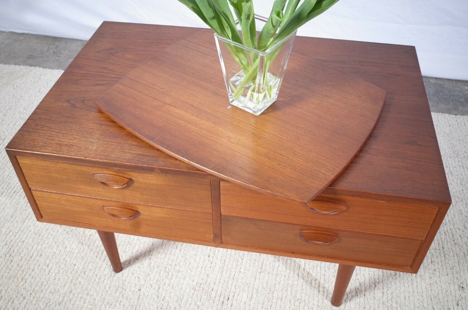 Mid Century Chest Of Drawers By Kai Kristiansen Teak Vintage Mid Century photo furniture
