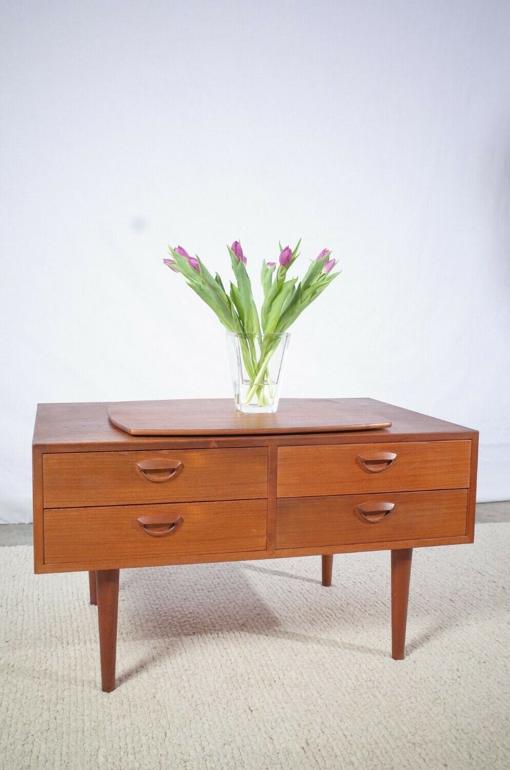 Mid Century Chest Of Drawers By Kai Kristiansen Teak Vintage Mid Century photo 666.0