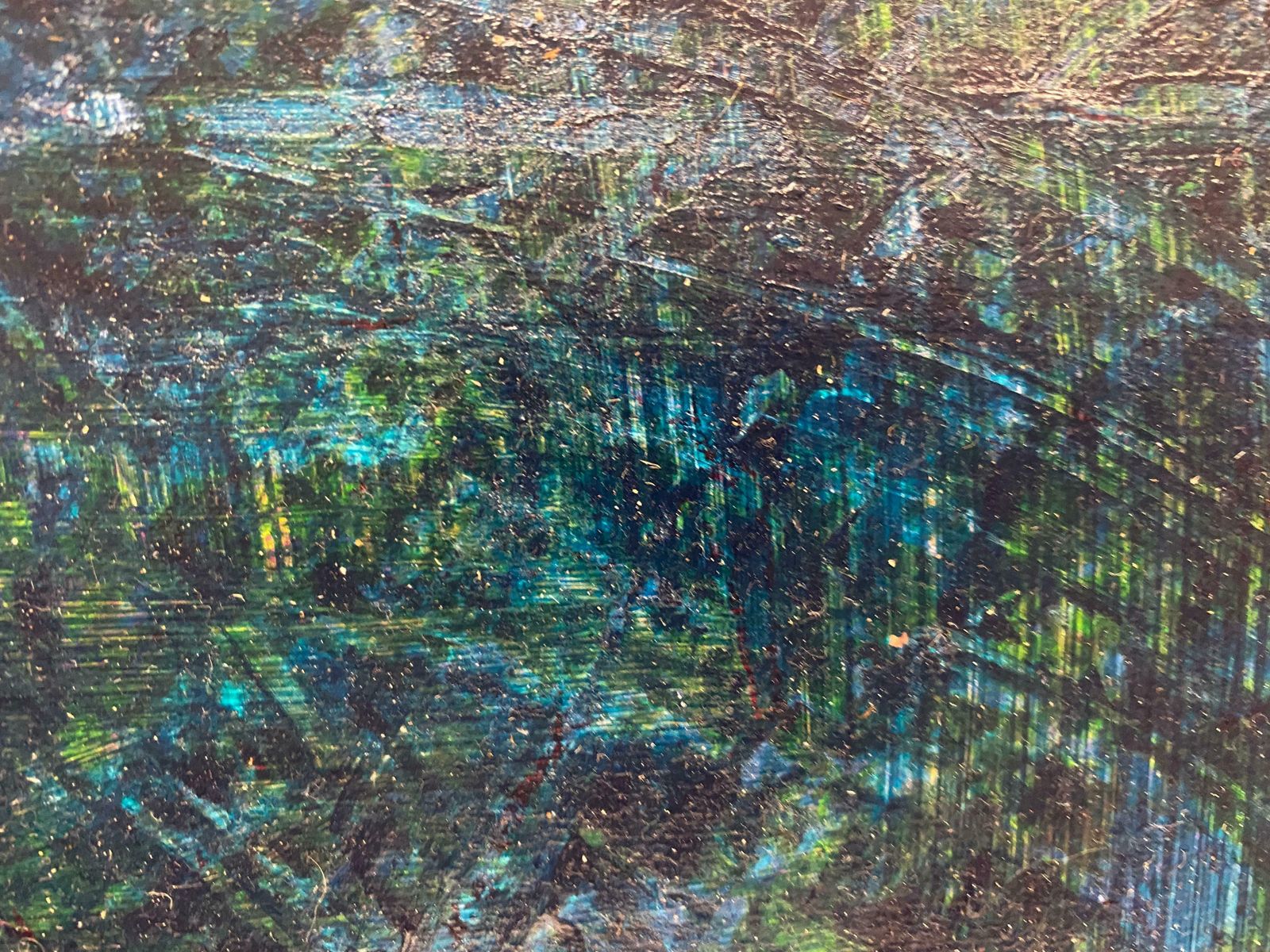 Sally Bradshawsally Bradshaw (B.1962) Contemporary Abstract British Painting   Blue And Greensc.2020 photo 1530.0