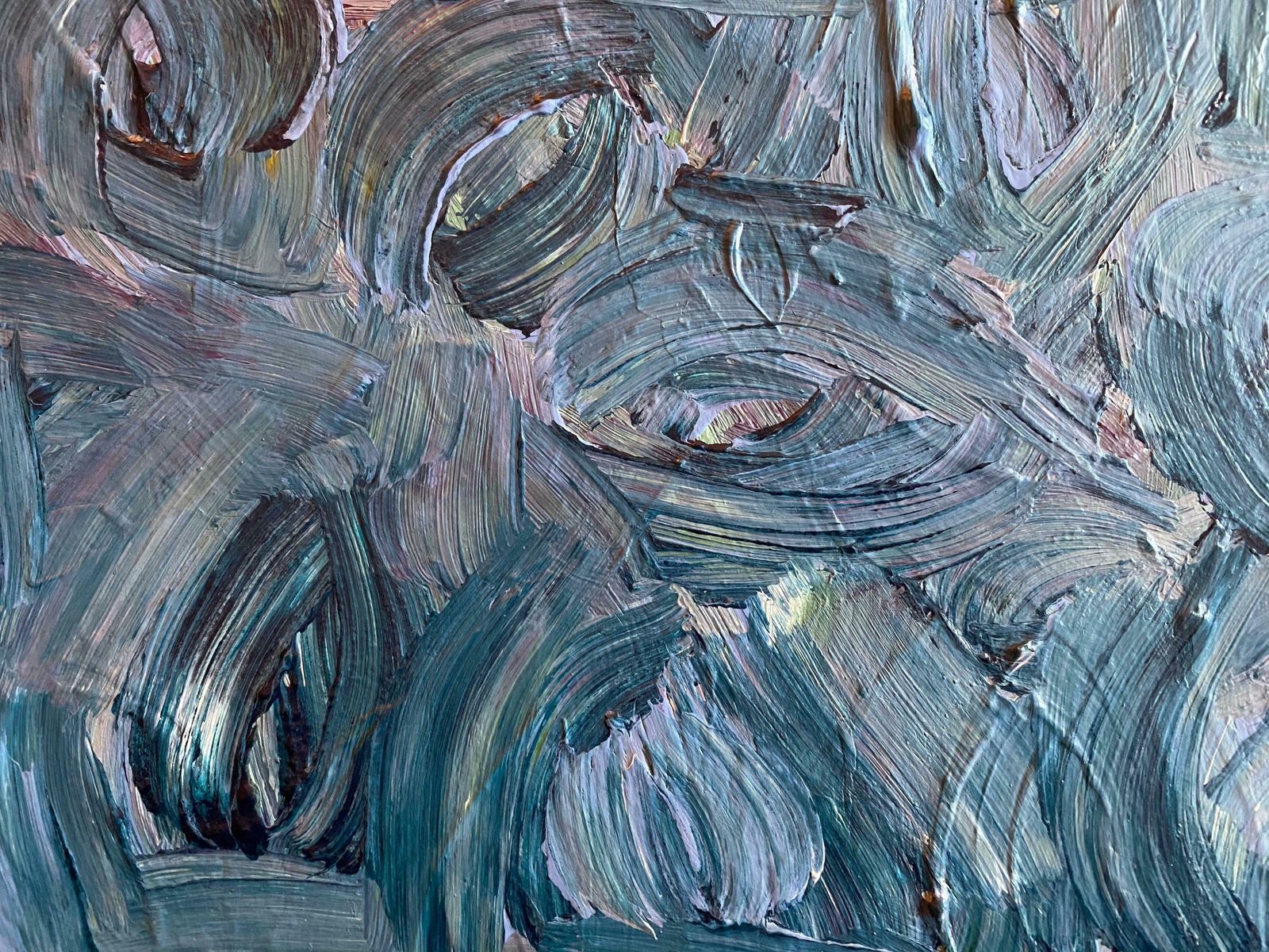 Sally Bradshawsally Bradshaw (B.1962) Contemporary Abstract British Painting   Elegant Bluesc.2019 photo furniture