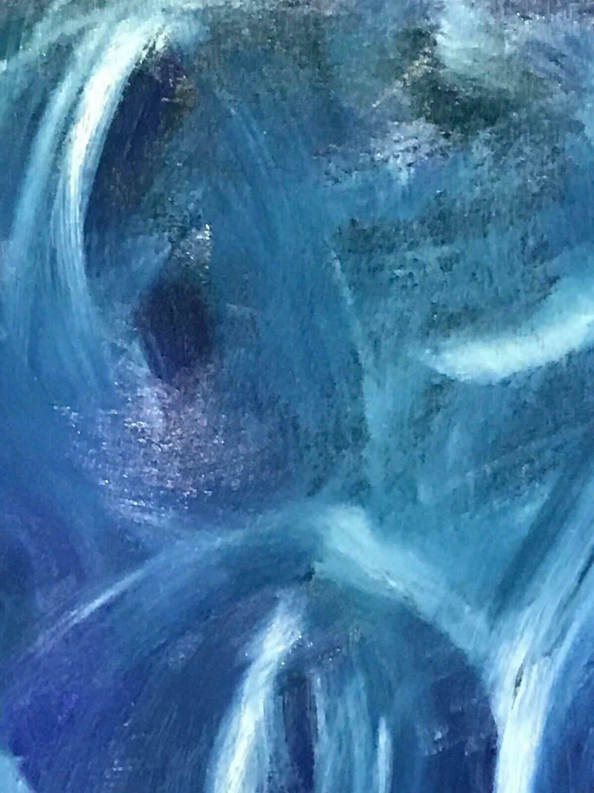 Sally Bradshawsally Bradshaw (B.1962) Contemporary Abstract British Painting   White & Bluec.2017 photo Art