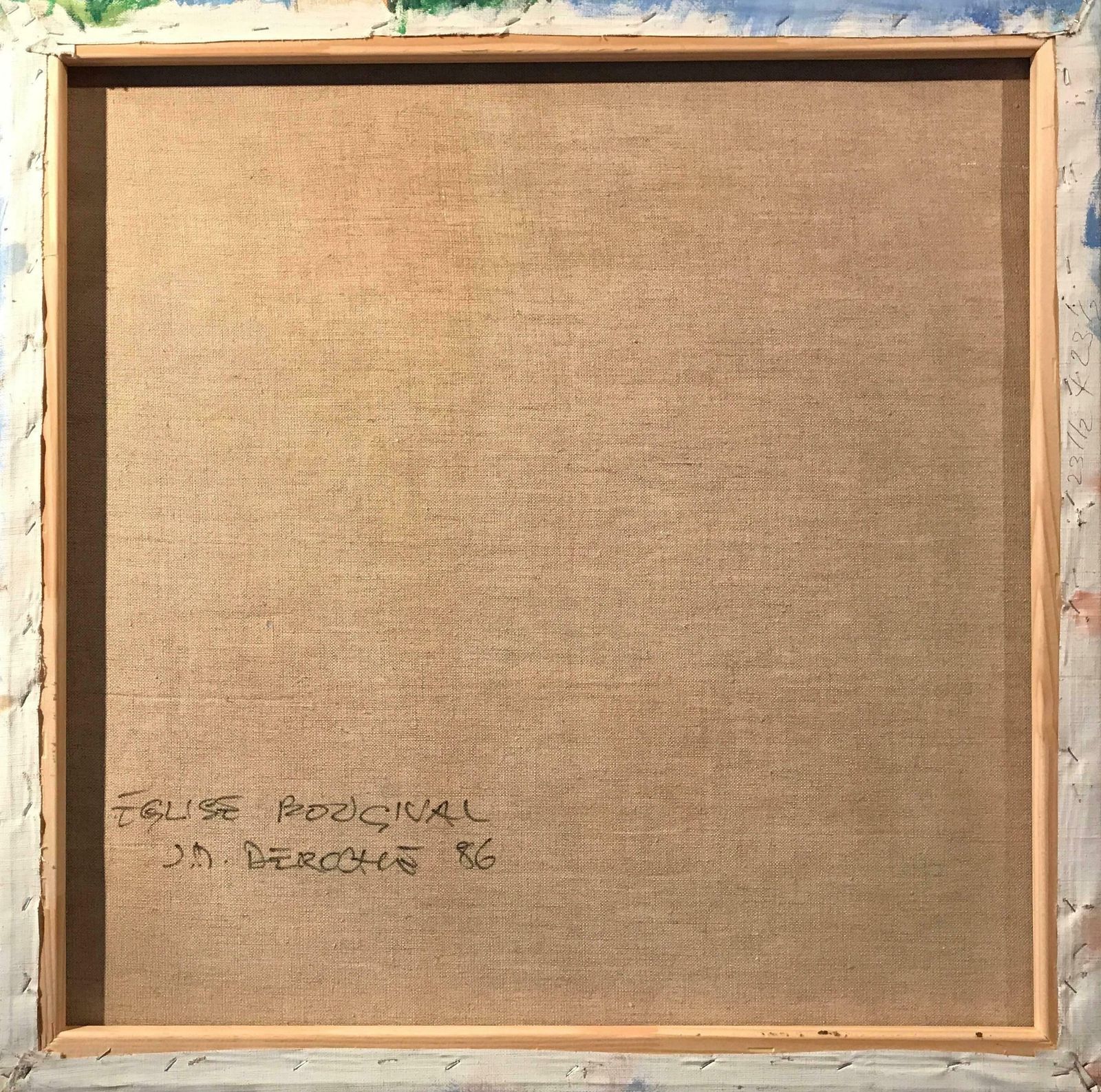 Jean Marie Derochefrench Post Impressionist Signed Oil Paintingc. 1986 photo 1015.0