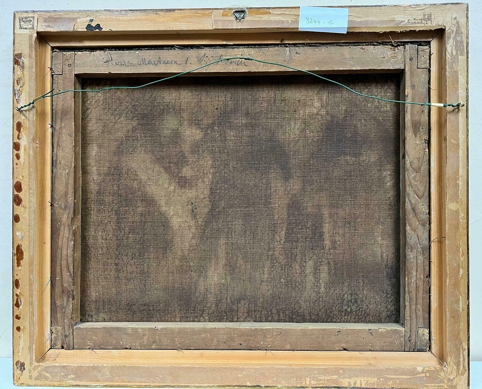 Italian Old Master 18th Centuryfine Italian Old Master Oil Painting Angel & Saints Appearing To Figures17th Century photo 5101.0