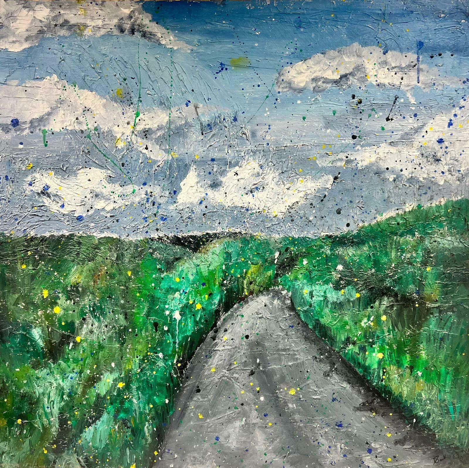 Ellie Parkcontemporary British Cornish Coastal Track Landscape2017