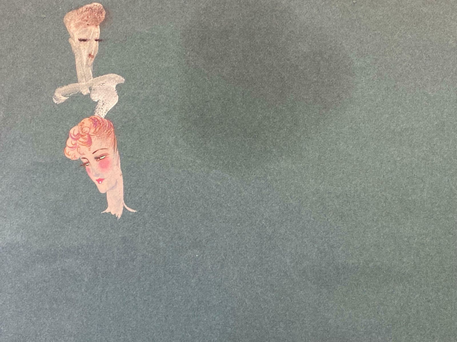 Geneviève Thomas1940's Fashion Illustration   The Two Elegant Bridesc. 1940's photo buy