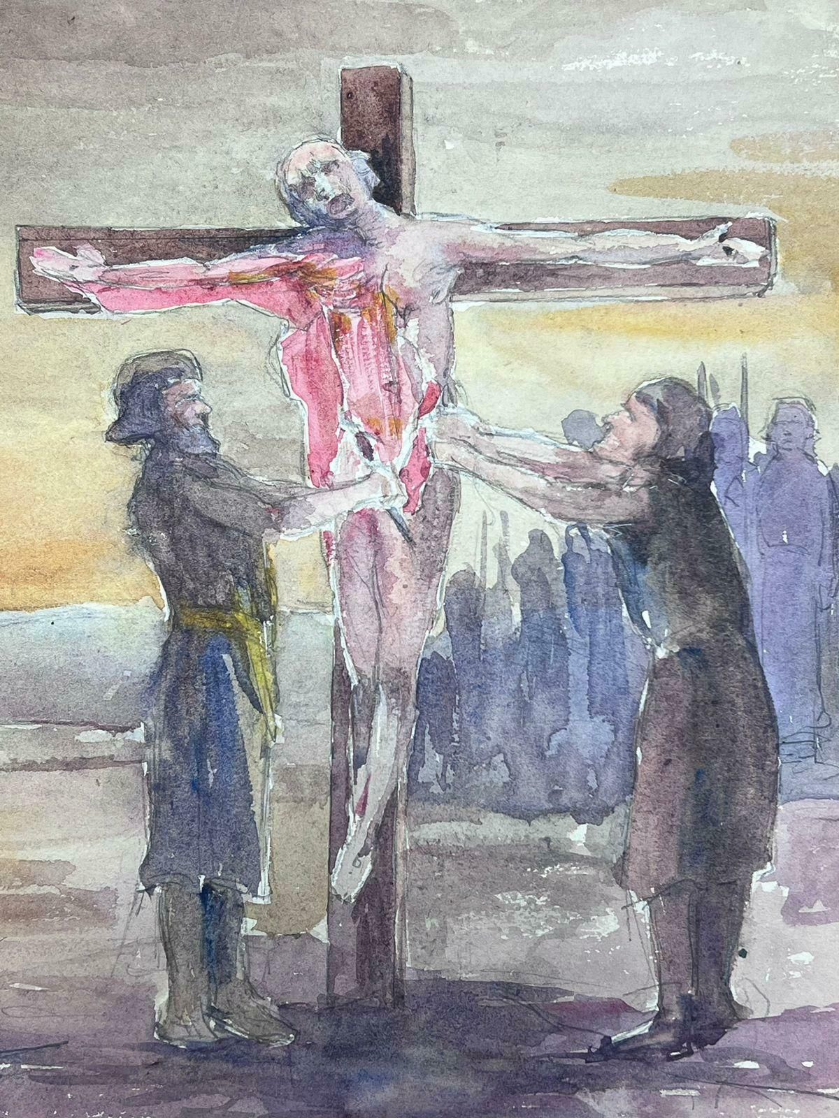 Louise Alixjesus On The Cross Crucifixion Adaptation 1930's French Impressionist 1930's photo Art
