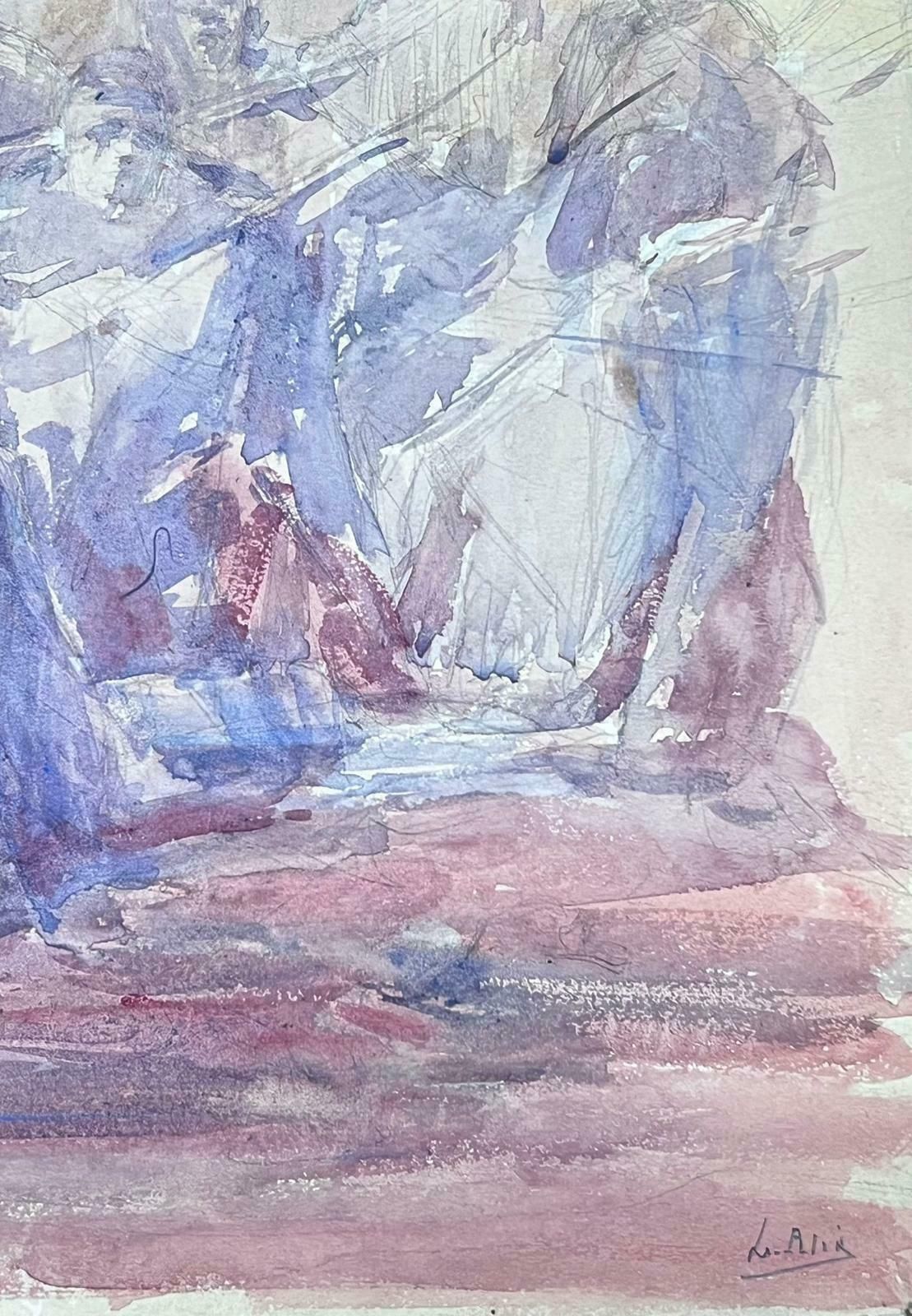 Louise Alix1930's French Impressionist Tribe Of Figures Storming Through The Desert1930's photo for sale