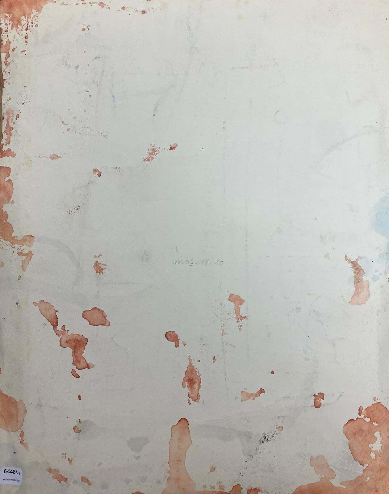 Jacques Coulais (1955 2011)french Expressionist Abstract Original Painting Artists Studio Provenancemid 20th Century photo furniture