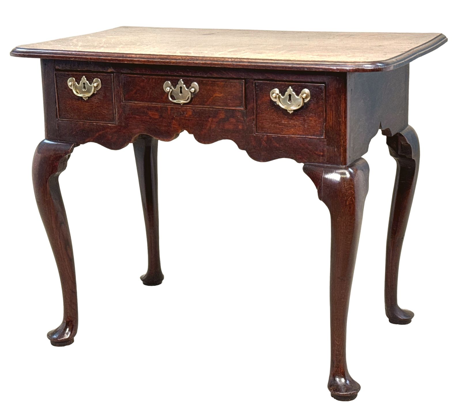 18th Century Georgian Oak Lowboy (England, Circa 1720)