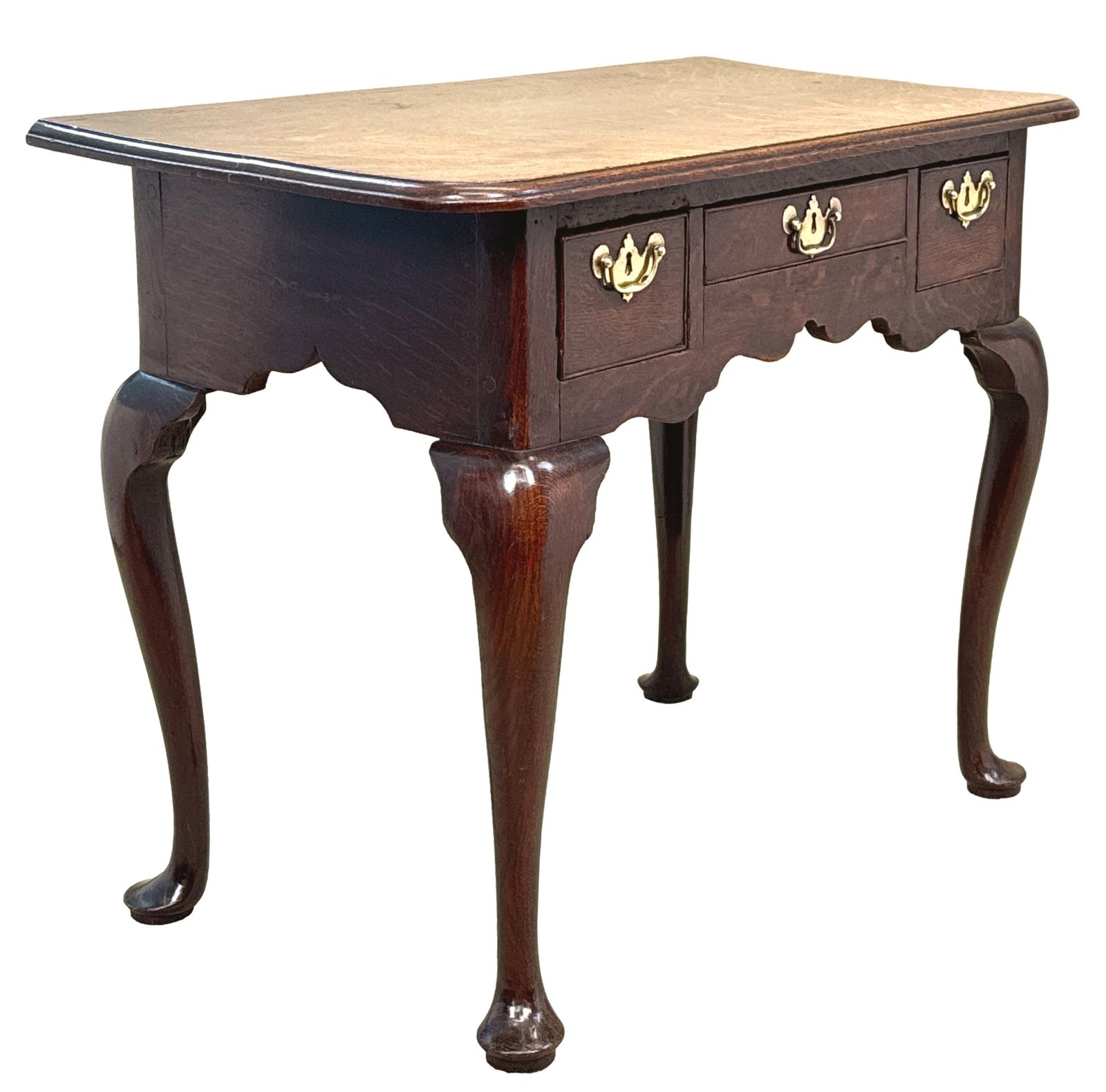 18th Century Georgian Oak Lowboy (England, Circa 1720) photo furniture