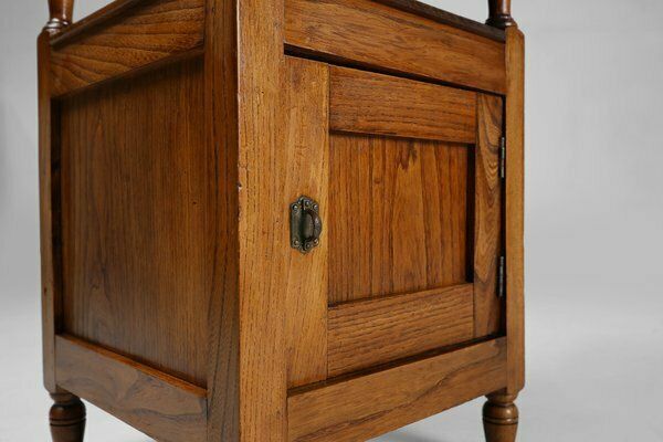 Art Deco French Night Stand With Blue Stone Top, 1920s photo vinterior