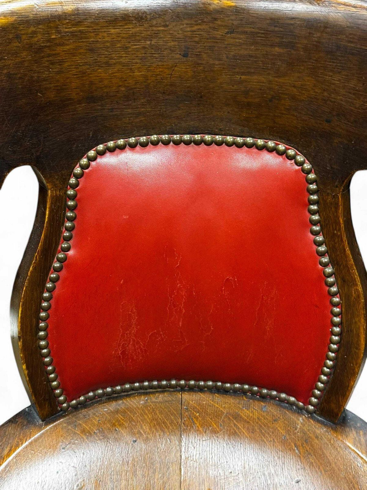 Antique Edwardian Oak Desk Chair photo Furniture