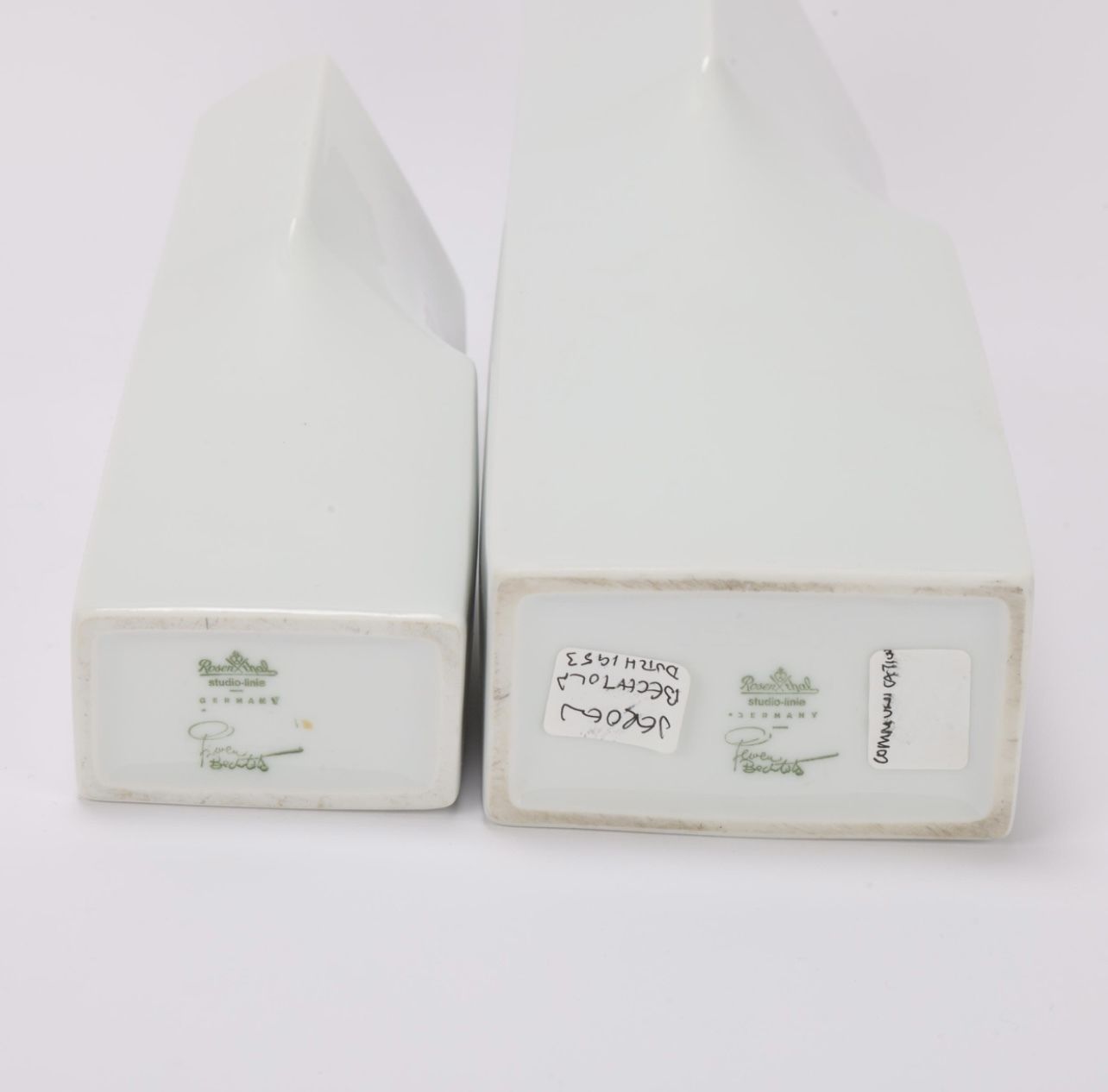 Pair Of Rare Rosenthal Vases By Jeroen Bechtold photo for sale